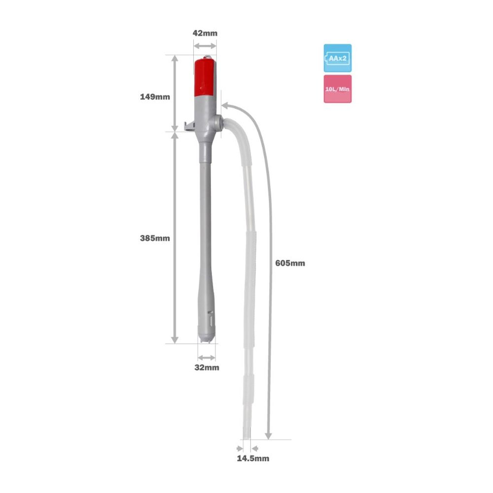 Насос для перекачки топлива электрический 10л/мин