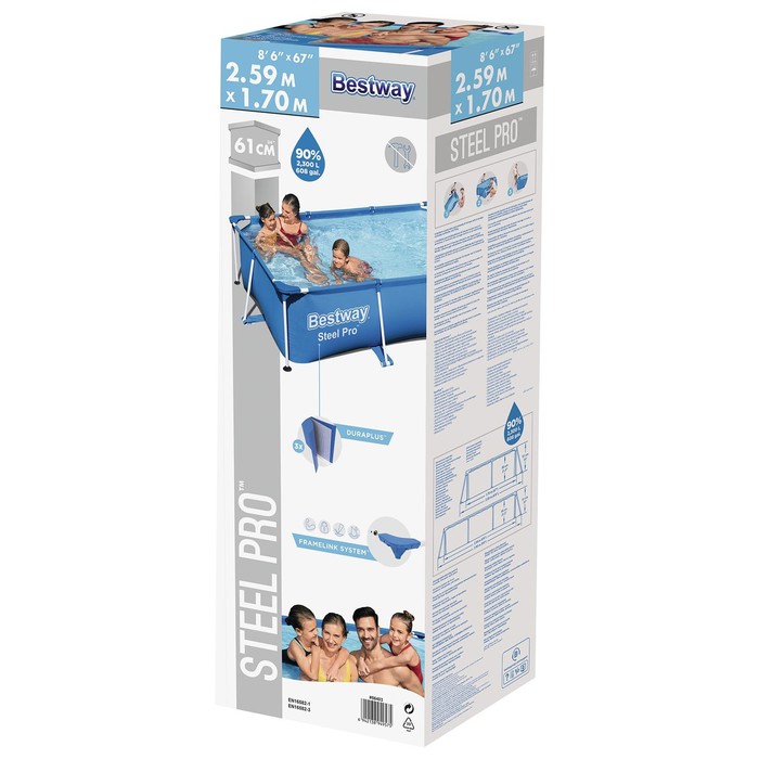Бассейн каркасный Steel Pro, 56403 Bestway