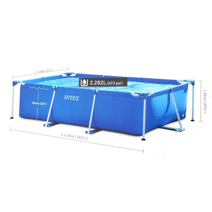 Бассейн каркасный Frame Set, прямоугольный, 28271NP INTEX