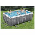 Бассейн каркасный, фильтр-насос, лестница, диспенсер, 56722 Bestway