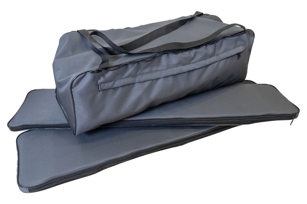 Комплект мягких накладок на сиденье с сумкой графит Ripstop